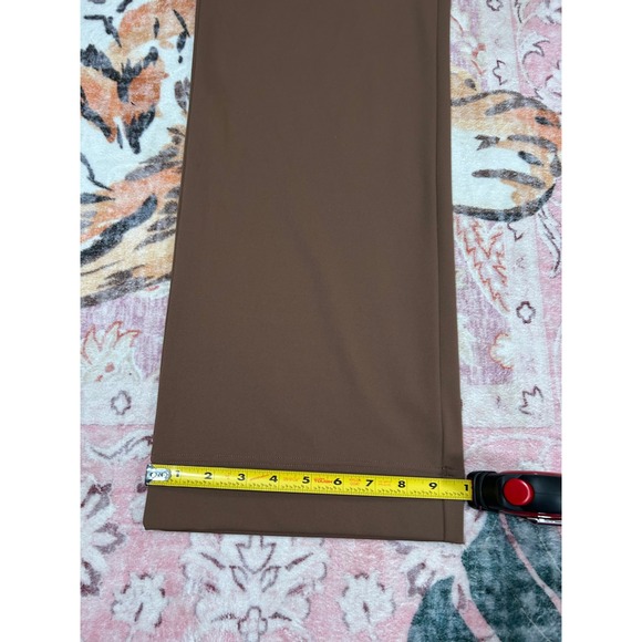Halara Brown DayStretch High Waisted Pockets Straight Wide Leg Casual Pants M - Picture 6 of 8